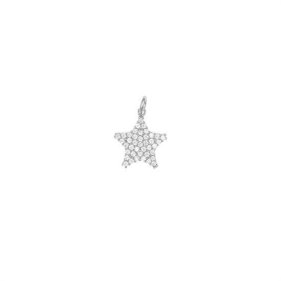 PENDENTE STELLA ZIRCONATA IN ARGENTO 925°/°°