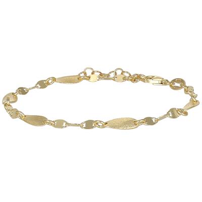 BRACCIALE CON OVALI ALTERNATI SATIN E LISCI IN ARGENTO 925°/°°