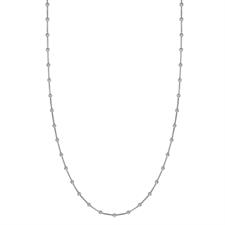 COLLANA CON PALLINO PASSANTI E VENZIANA IN ARGENTO 925°/°°