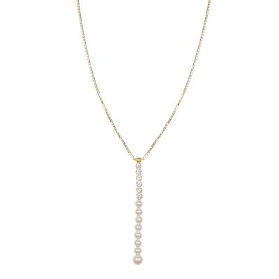COLLANA VENEZIANA CON PENDENTE TENNIS CON MOP 3MM IN ARGENTO 925°/°°