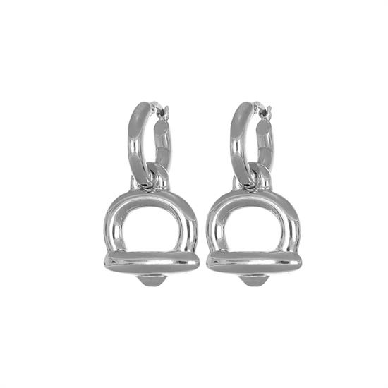 ORECCHINO CERCHIO CAMPANELLA PICC. ELETTROFORMATURA ARGENTO 925°/°°