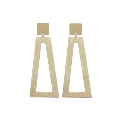 ORECCHINO PENDENTE TOPPA LISCIO CON RETTAN. SATINATO ARGENTO 925°/°°