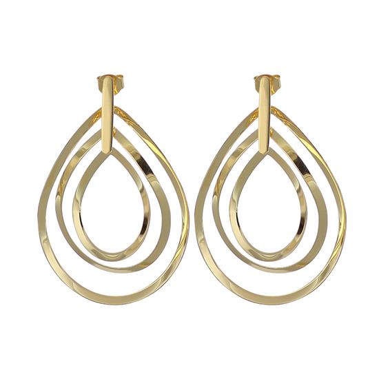 ORECCHINO PENDENTE GOCCIA MULTIFILO IN ARGENTO 925°/°°