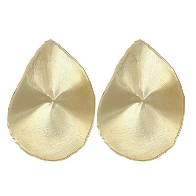 ORECCHINO LOBO GOCCIA MEDIA SATINATA IN ARGENTO 925°/°°