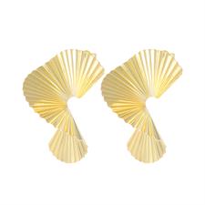 ORECCHINO VENTAGLIO GRANDE LAVORATO TORCHON ARGENTO 925°/°°