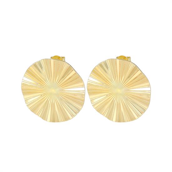 ORECCHINO TONDO RAGGI LAVORATO IN ARGENTO 925°/°°