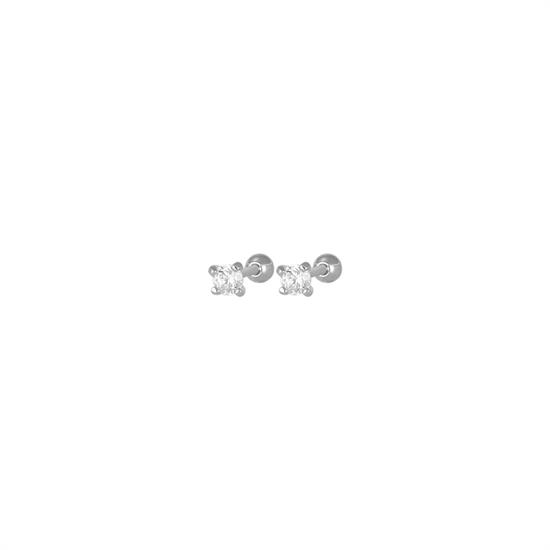 ORECCHINO PIERCING HELIX PUNTO LUCE 3MM IN ARGENTO 925°/°°