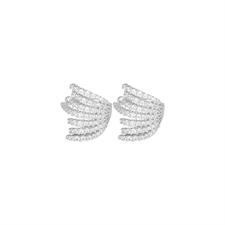 ORECCHINO EARCUFF MULTIFILO FASCIA ZIRCONATO IN ARGENTO 925°/°°