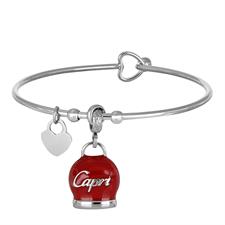 BRACCIALE MANETTA CAMPANELLA MEDIA SMALTATA IN ACCIAIO