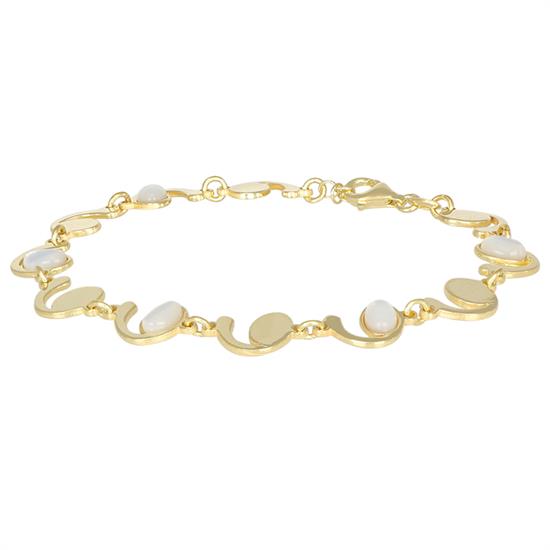 BRACCIALE RICCIOLI CON PIETRE IN ARGENTO 925°/°°