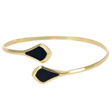 BRACCIALE MANETTA ARMONICA CON ROMBI MADREPERLA IN ARGENTO 925°/°°