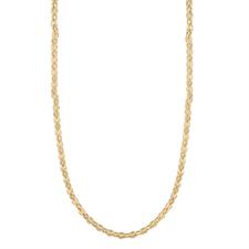 COLLANA MAGLIE MARINE 6MM AGGANCIATE DORATE IN ACCIAIO