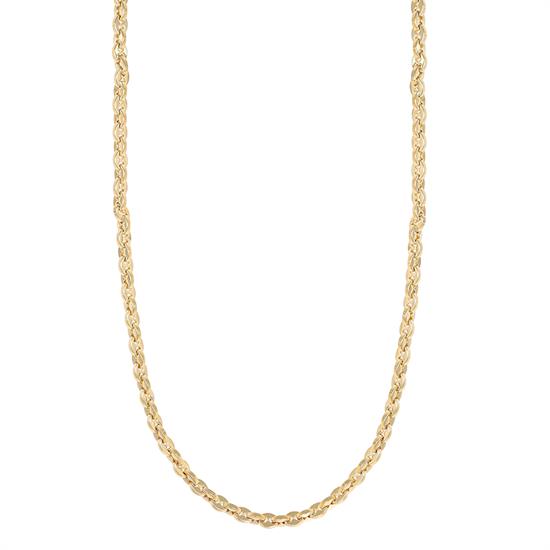 COLLANA MAGLIE MARINE 6MM AGGANCIATE DORATE IN ACCIAIO