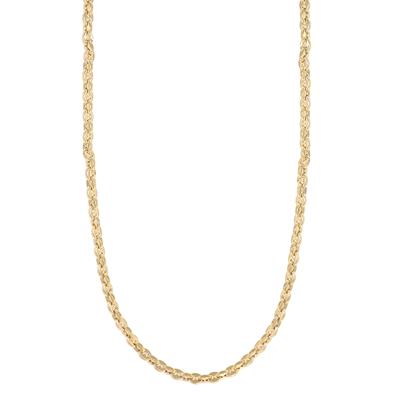 COLLANA MAGLIE MARINE 6MM AGGANCIATE DORATE IN ACCIAIO