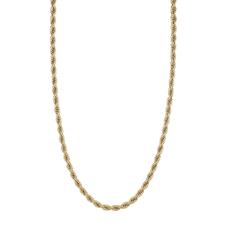 CATENA FUNETTA DORATA MM5 IN ACCIAIO