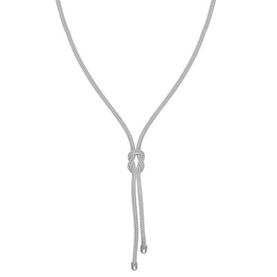 COLLANA CATENA SPIGA CON NODO IN ARGENTO 925°/°°