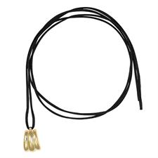 COLLANA CORDINO CON SIMIL CONCHGLIA ELETTROFORMATURA ARGENTO 925°/°°