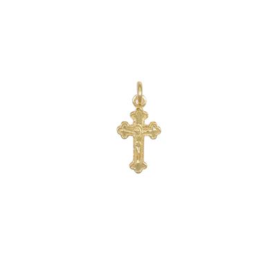 PENDENTE CROCE CON CRISTO PICCOLA 15MM IN ARGENTO 925°/°°