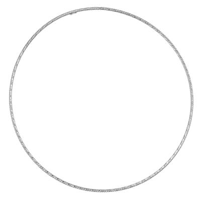 COLLANA RIGIDA A SCOMPARSA DIAMANTATA IN ARGENTO 925°/°°