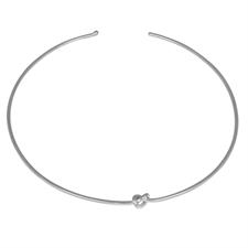 COLLANA RIGIDA NODO IN ARGENTO 925°/°°