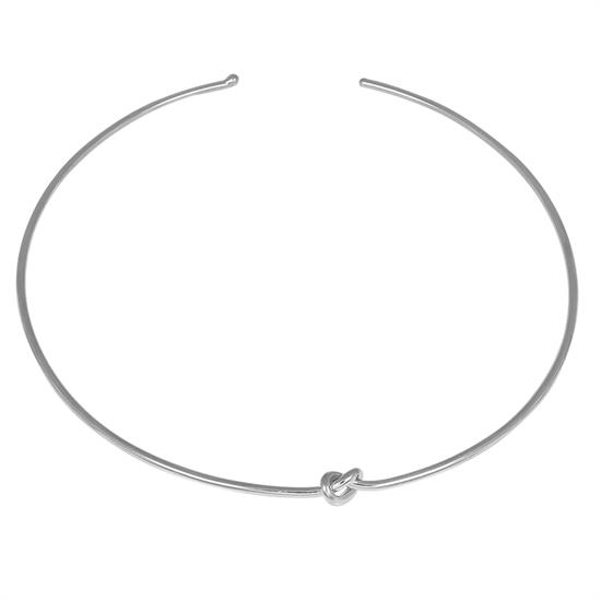 COLLANA RIGIDA NODO IN ARGENTO 925°/°°