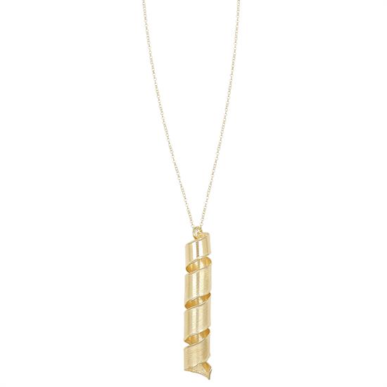 COLLANA CON VORTICE SATINATO IN ARGENTO 925°/°°