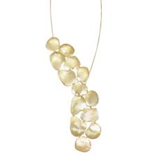 COLLANA SASSI FORME MIX SATINATI A Y IN ARGENTO 925°/°°