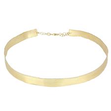 COLLANA RIGIDA 10MM SATINATA IN ARGENTO 925°/°°