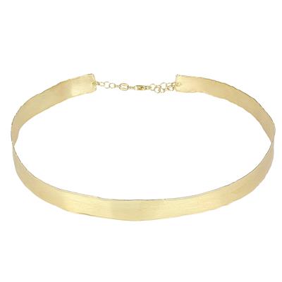 COLLANA RIGIDA 10MM SATINATA IN ARGENTO 925°/°°