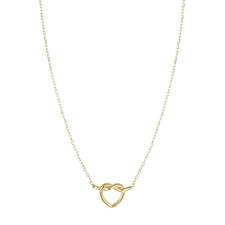 COLLANA CUORE CON NODO IN ARGENTO 925°/°°