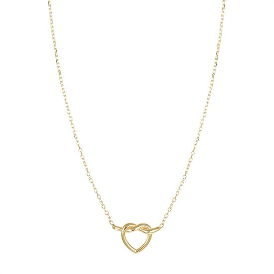 COLLANA CUORE CON NODO IN ARGENTO 925°/°°