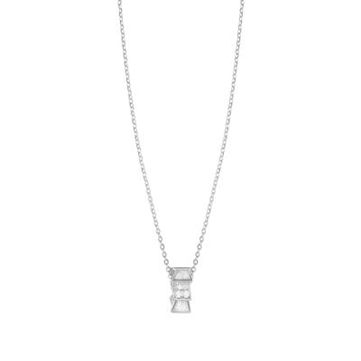 COLLANA BULLONE ZIRCONATI MIX IN ARGENTO 925°/°°