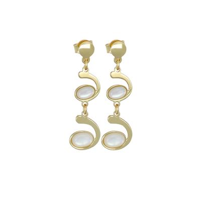 ORECCHINO RICCIOLI CON PIETRE IN ARGENTO 925°/°°