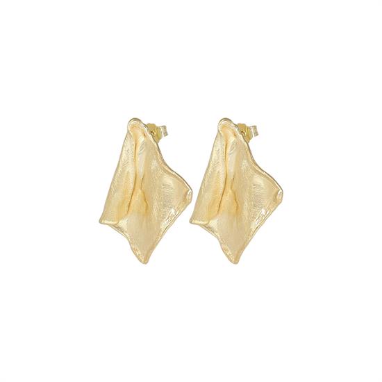 ORECCHINO ROMBO IRREGOLARE SATINATI IN ARGENTO 925°/°°