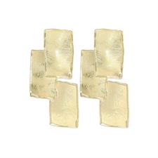 ORECCHINO RETTANGOLI SCALARE SATINATI IN ARGENTO 925°/°°