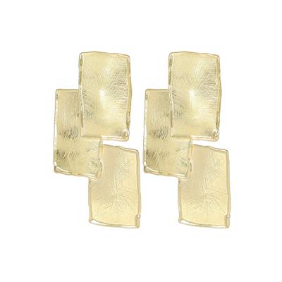 ORECCHINO RETTANGOLI SCALARE SATINATI IN ARGENTO 925°/°°