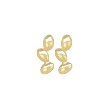 ORECCHINO TRE OVALI IN ELETTROFORMATURA SCALARI IN ARGENTO 925°/°°