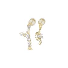 ORECCHINO PENDENTE ARAGOSTA E GRANCHIO ZIRCONATI IN ARGENTO 925°/°°