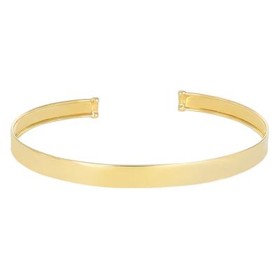 COLLANA SEMIRIGIDA LISCIA MM10 IN ARGENTO 925°/°°