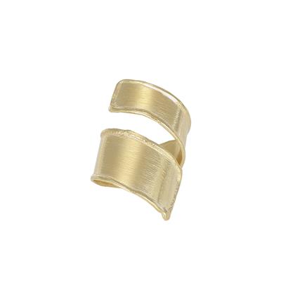 ANELLO FASCIA CONTRARIE' SCALARE SATINATA IN ARGENTO 925°/°°