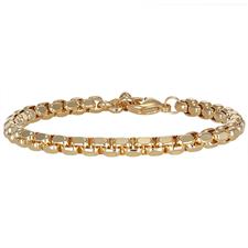 BRACCIALE ROLLO QUADRATA 6MM IN ACCIAIO