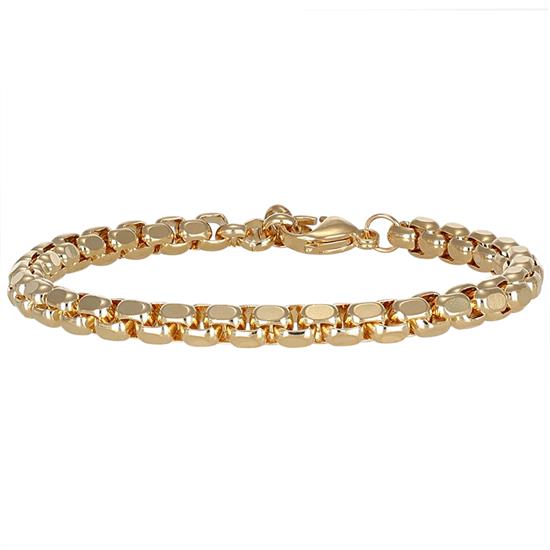 BRACCIALE ROLLO QUADRATA 6MM IN ACCIAIO