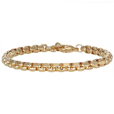 BRACCIALE ROLLO QUADRATA 6MM IN ACCIAIO