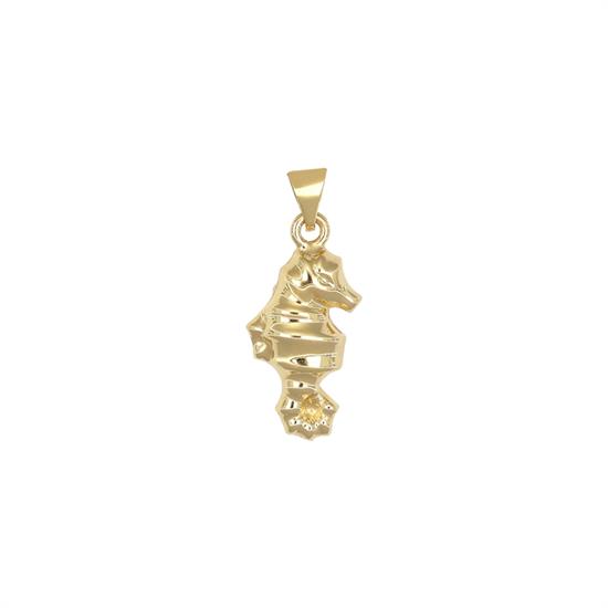 PENDENTE IPPOCAMPO IN ELETTROFORMATURA IN ARGENTO 925°/°°