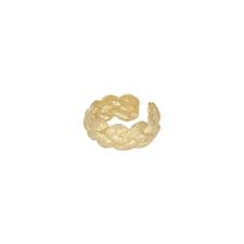 ANELLO TRECCIA DIAMANTATA 8MM IN ARGENTO 925°/°°
