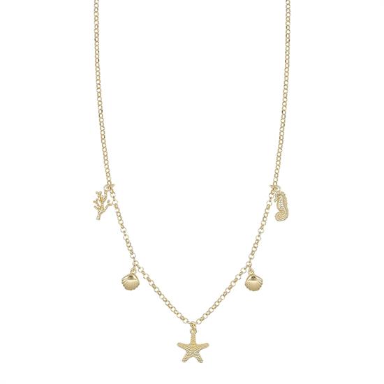 COLLANA SOGGETTI MARINI PICCOLI IN ARGENTO 925°/°°