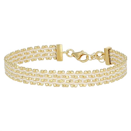 BRACCIALE CORDINO E ARGENTO INTRECCIATO IN ARGENTO 925°/°°