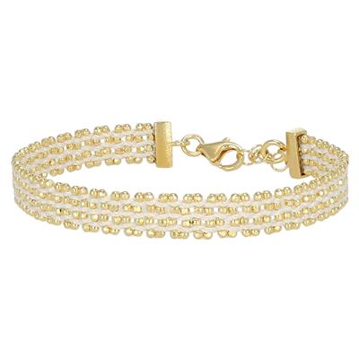 BRACCIALE CORDINO E ARGENTO INTRECCIATO IN ARGENTO 925°/°°