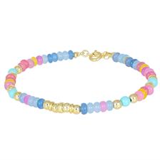 BRACCIALE RUOTINE AGATA MULTICOLOR,P.TURCHESE METALLO ARGENTO925°/°°