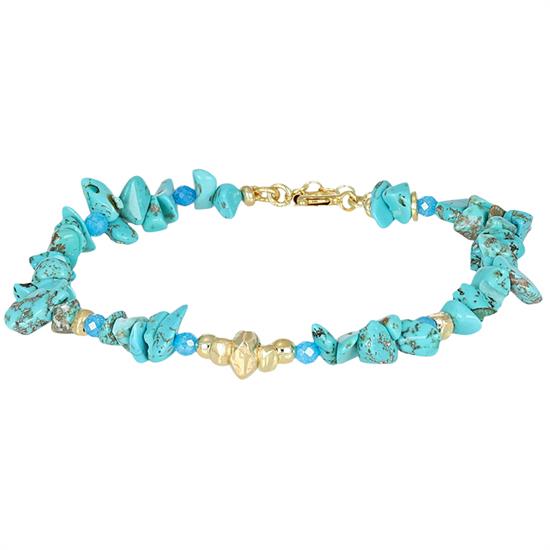 BRACCIALE SCAGLIE DI AULITE E METALLO IN ARGENTO 925°/°°